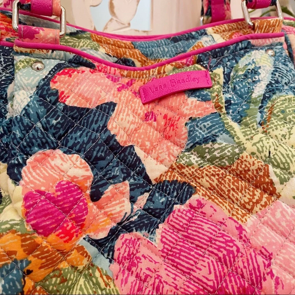 Vera Bradley Glenna Tote in Super Bloom - Picture 2 of 8
